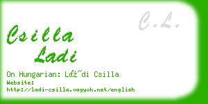 csilla ladi business card